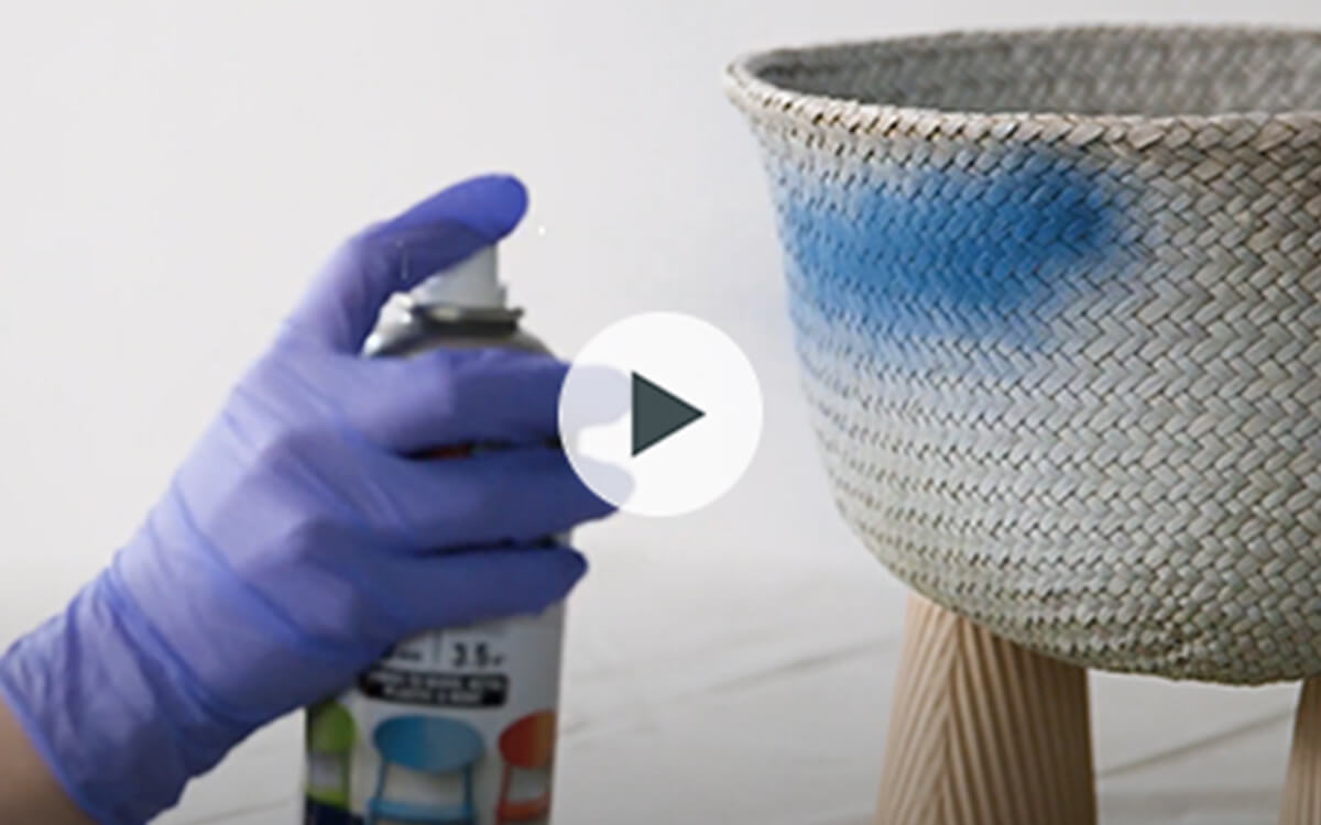 How to create ombre baskets with spray paint